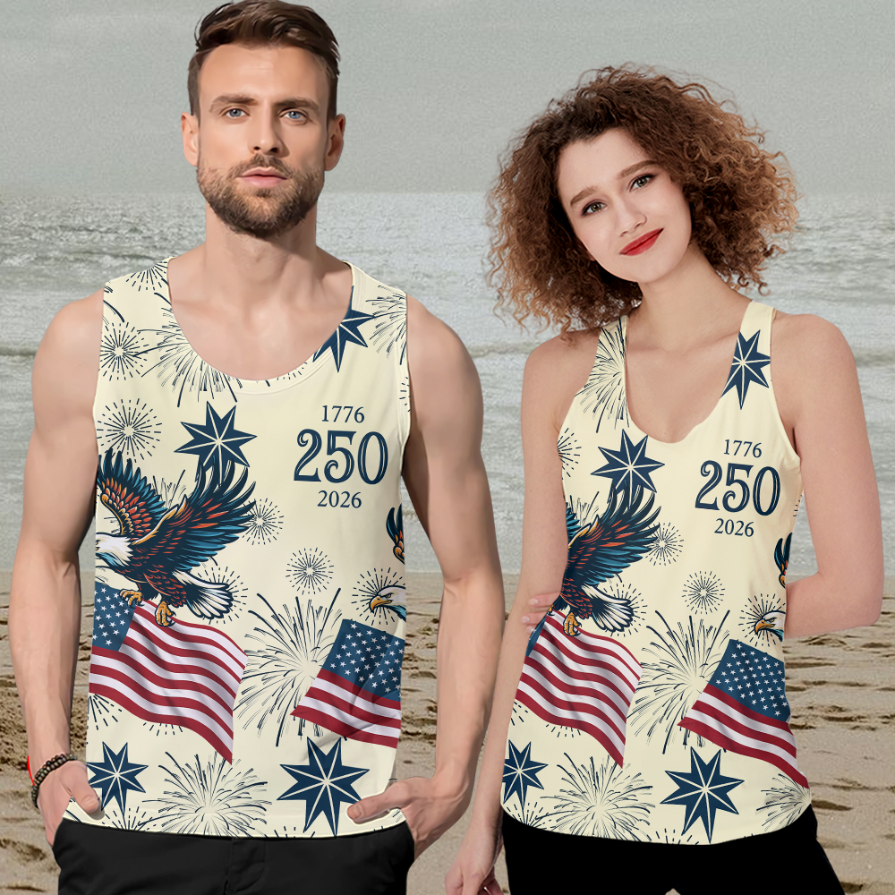 Personalized USA 250 Anniversary Eagle 1776-2026 Tanktop TH10 169235