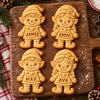 Custom Name Christmas Elf Cookie Cutter & Stamp, Christmas Baking Gift CH07 181102