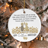 Personalised Cotton Anniversary 2 Sided Ceramic Ornament, Cotton Wedding Anniversary Gift LM32 670063