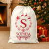 Personalized Name Santa Christmas Sacks, Christmas Holiday Gift Bag HO82 904120