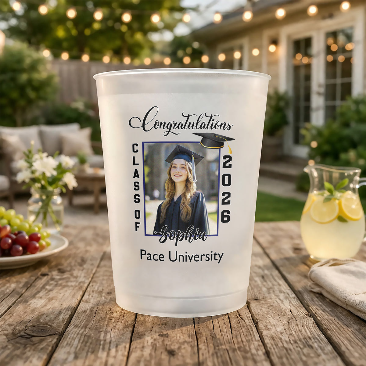 Custom Photo Congratulations Class Of 2026 Graduation Cups HA75 921136