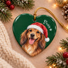 Custom Dog Cat Photo Christmas Ceramic Ornament, Keepsake Gift For Pet Lovers LM32 670369