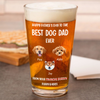 Custom Photo Happy Father's Day From Furry Babies Personalized Beer Glass CH07 895554