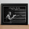 Charlie Kirk Memorial Black and White Style Picture Frame HO82 65806