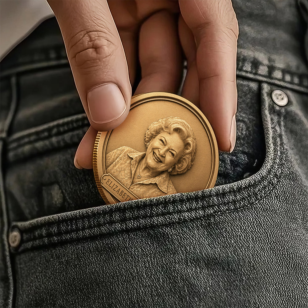 Custom Memorial Photo Portrait Coin Gift for Loved One CH07 180154