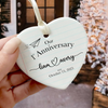 Personalized First Anniversary Heart Ceramic Ornament Our First Chapter Paper Anniversary Gift LM32 670059