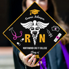 Personalized Nurse Class of 2026 RN Grad Graduation Cap Topper CH07 910892