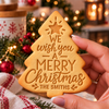 Personalized Family Name We Wish You A Merry Christmas Shaped Cookie Stamp, Holiday Baking Gift HA75 919624
