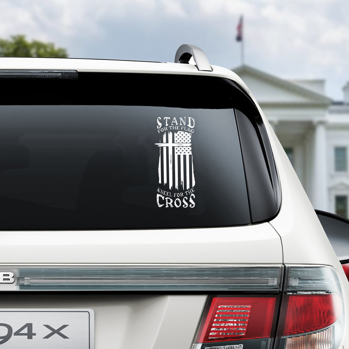 Stand for The Flag Kneel for The Cross Car Window Decal Sticker LM32 897351