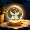 Custom Photo Dog Cat Pet Your Light Will Always Shine In My Heart Memorial Engraved Crystal Ball LED Night Light HO82 901434