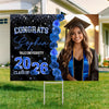 Custom Photo Rose Background Class Of 2026 Graduation Yard Sign HA75 920464