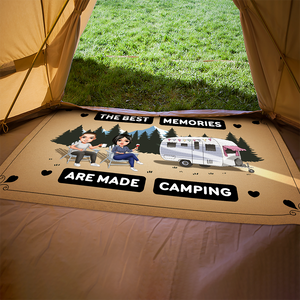Personalized The Best Memories Are Made Camping Patio Mat TH10 894147