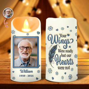 Custom Photo Gone But Never Forgotten - Personalized 3D Inflated Effect LED Candle LM32 895009