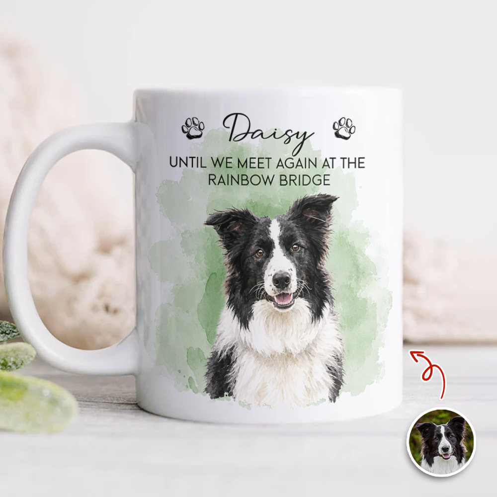 Custom Photo Pet Watercolor White Mug Loss Of Pet Gift CH07 180280