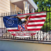 Custom Family Name 250 Years of Blessing 1776 2026 USA Patriotic Non-Pleated Fan Flag HA75 920750