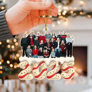 Custom Photo Family Christmas Acrylic Ornament HA75 897924