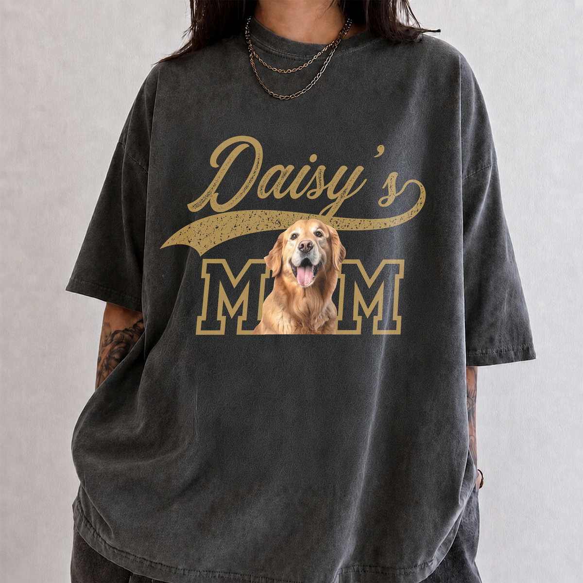 Custom Dog Photo Dad Mom Vintage Comfort Shirt HO82 903926