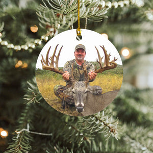 Custom Photo Your Deer Hunt Ceramic Ornament TH10 892169