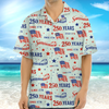 Personalized USA 250th Anniversary Semiquincentennial Hawaii Shirt HO82 901476