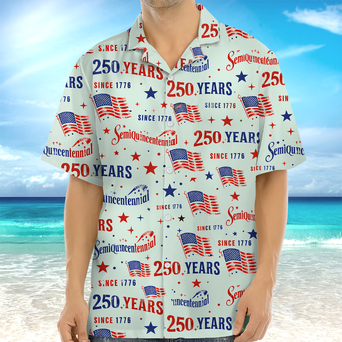 Personalized USA 250th Anniversary Semiquincentennial Hawaii Shirt HO82 901476