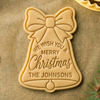 Personalized Christmas Bell Cookie Cutter and Stamp, Personalized Holiday Baking Gift CH07 181148
