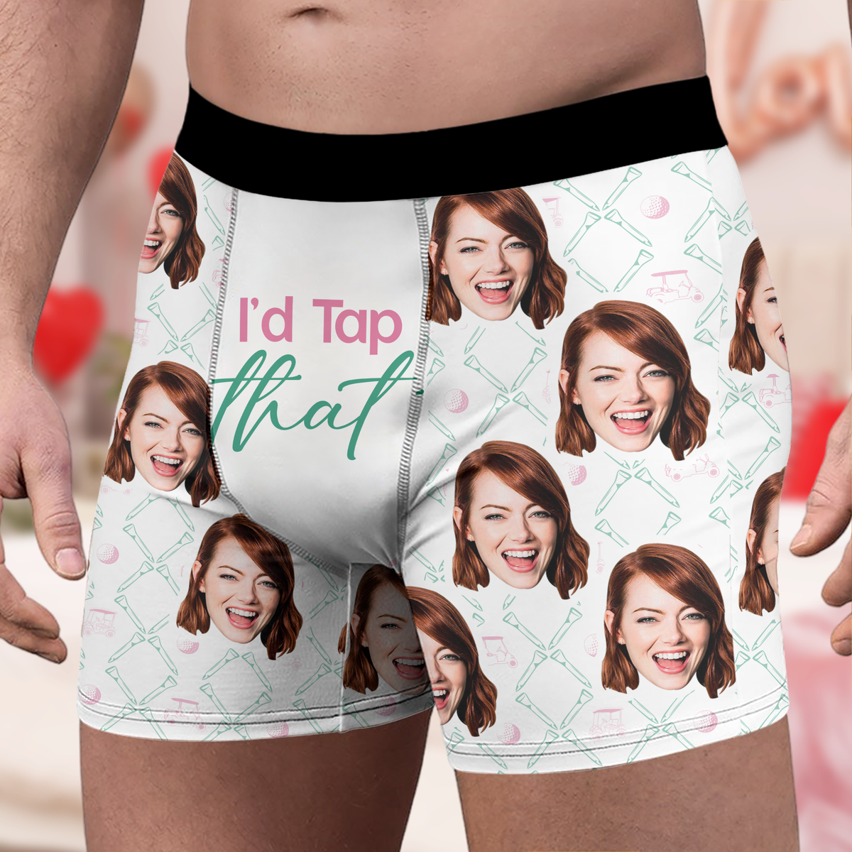 Custom Photo I'd Tap That Men's Boxer Gift for Golf Lovers LM32 897637