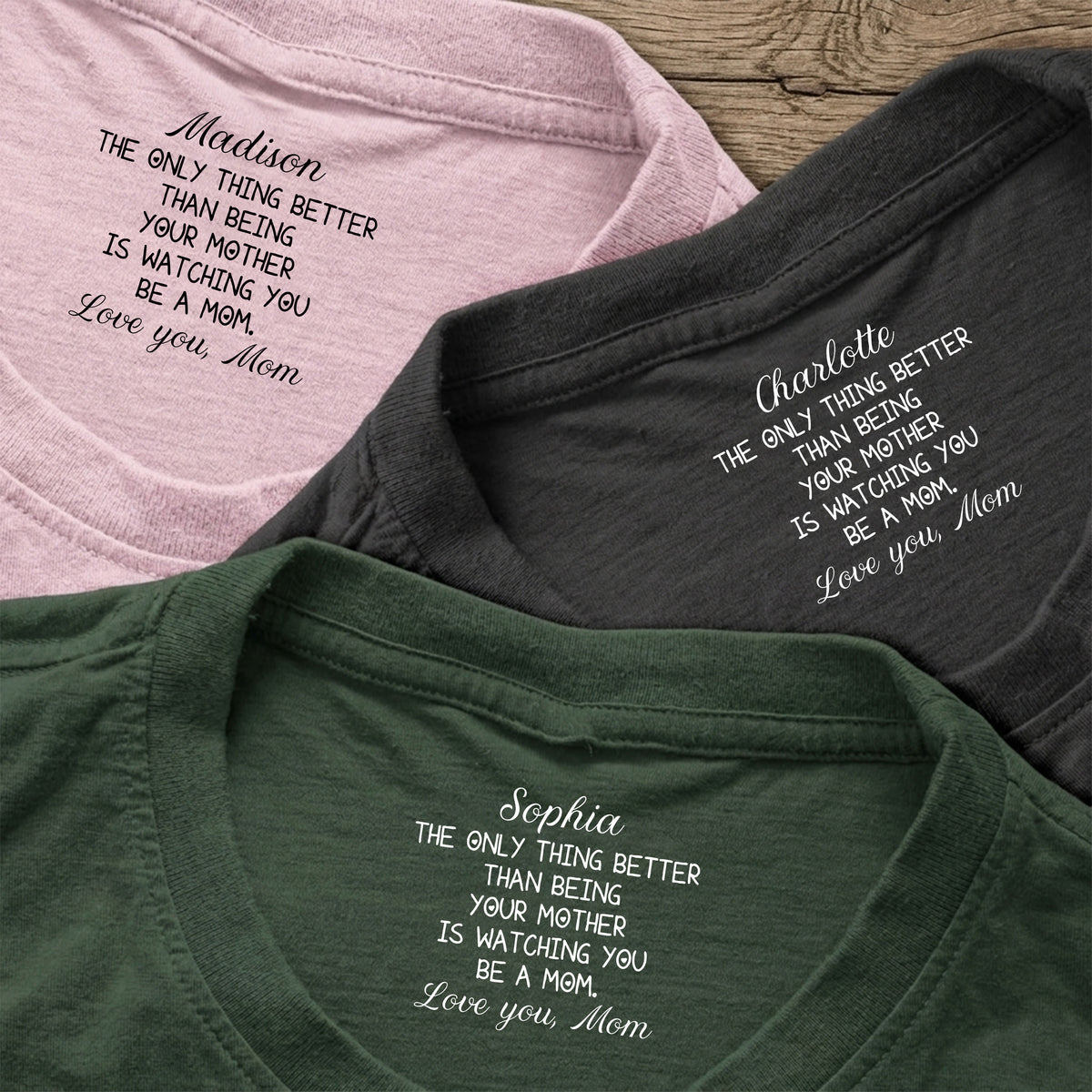 Personalized Watching You Be A Mom Neck Print Back Shirt HO82 901692