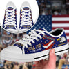 USA 250th Anniversary Patriotic Red, White & Blue with American Eagle Semiquincentennial 1776-2026 Canvas Shoes TH10 169301