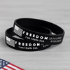 Laser Engraved Silicone Bracelet “FREEDOM” Charlie Kirk Tribute LM32 65771