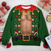Funny Elf Shirtless Body Illusion Ugly Sweater TH10 171041