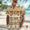 Custom Photo With Aboriginal Pattern Dog Hawaii Shirt CH07 911118