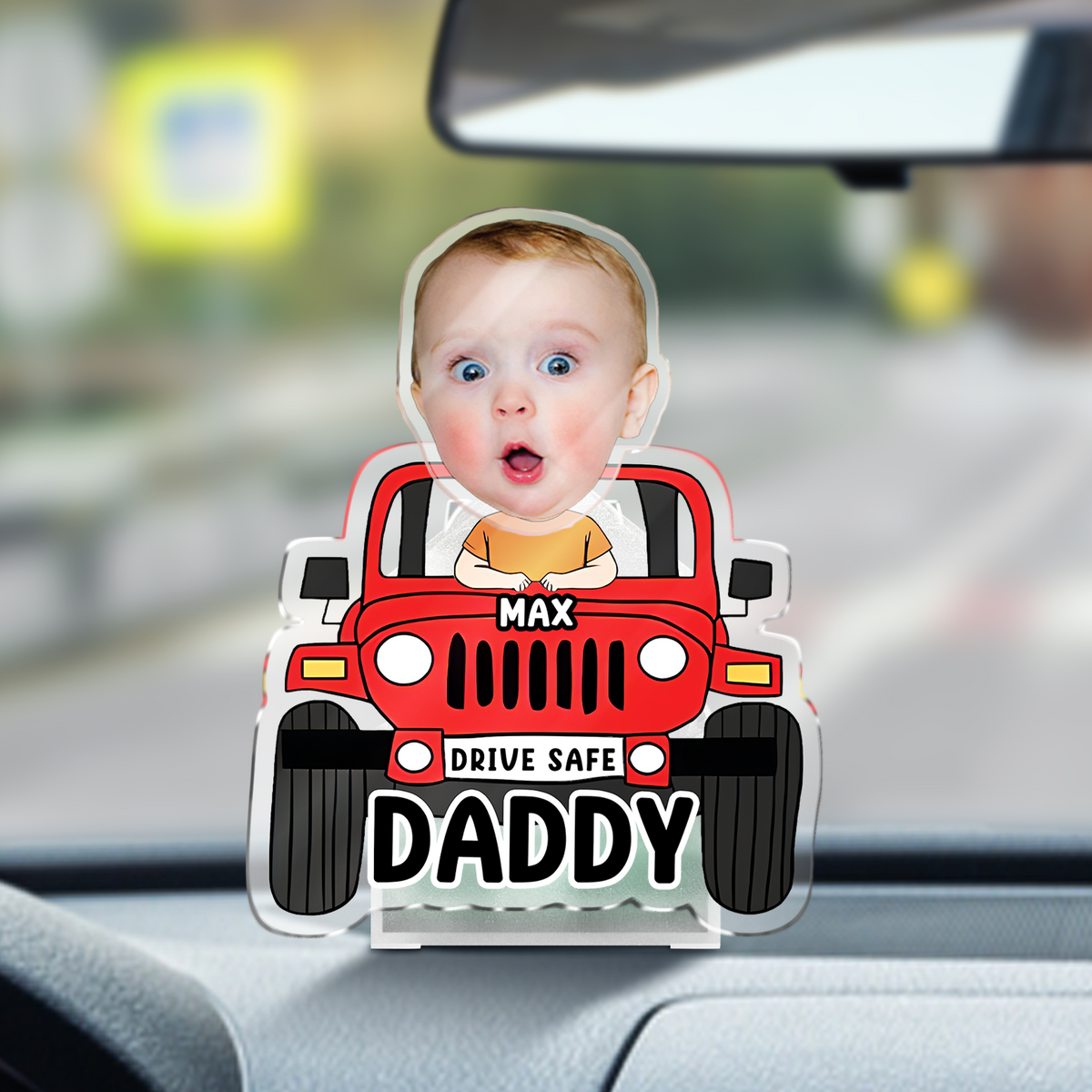Father's Day Gifts, Custom Car Photo Shaking Head For Dad, Drive Safe Daddy HO82 893850