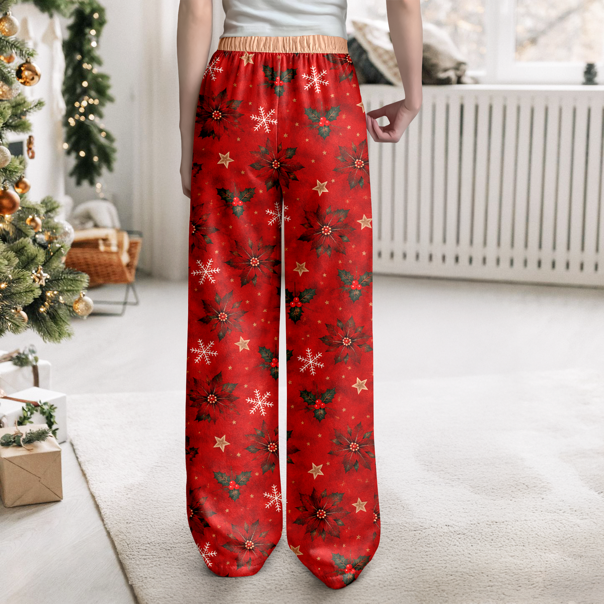 Custom Photo Zipper Santa Holiday Sweatpants Gift for Men & Woman TH10 171273