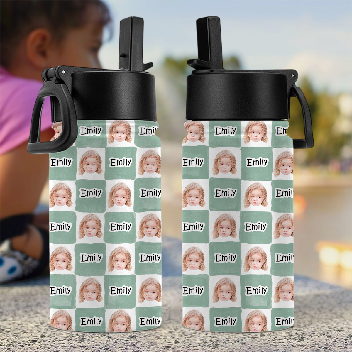 Personalized Photo & Name Kid Water Bottle - Gift for Kids, Back to School HO82 902838