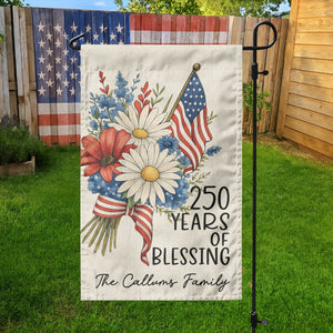 Custom Family Name 250 Years America, 1776-2026 USA 250th Garden Flag TH10 898311