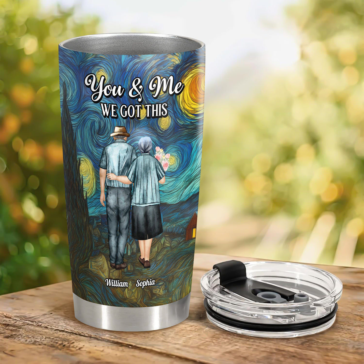 You & Me We Got This Starry Night Personalized Fat Tumbler Anniversary Gifts For Couple CH07 896528