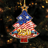 Personalized Family Name 250 Anniversary USA Acrylic Ornament, Memorial Day Gifts HO82 903340