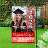Custom Photo Class Of 2026 Colorful Disco Style Personalized Graduation Garden Flag HA75 920458