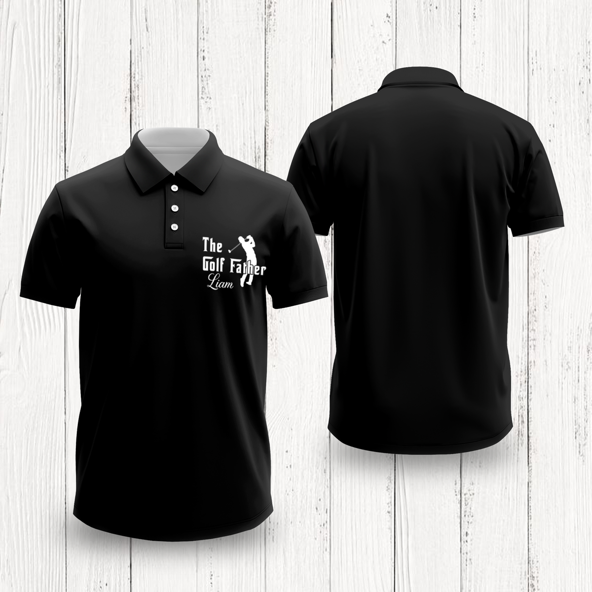Custom Name The Golf Father Polo Shirt For Golfer TH10 898083
