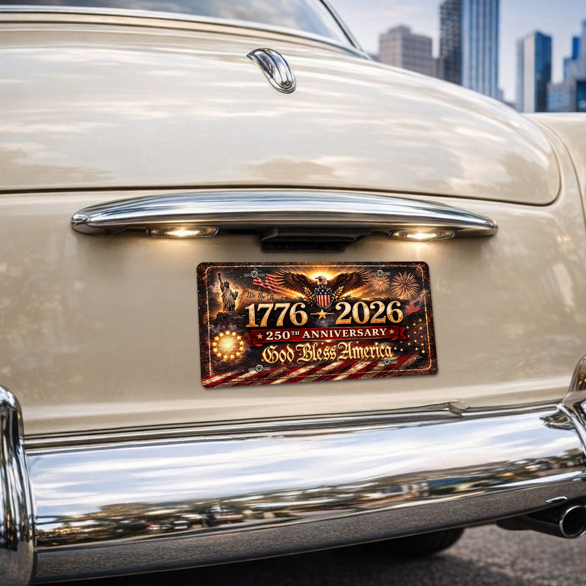 Personalized 250th Anniversary USA 1776-2026 License Plate HO82 902038