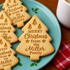 Custom Family Name Christmas Tree Shaped Cookie Stamp HO82 904166