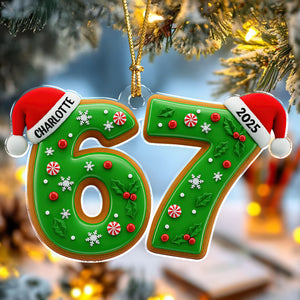 Six Seven Gen Alpha Humor Acrylic Ornament HO82 900506