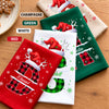 Custom Name Initial Letter Christmas Monogrammed Family Reusable Cotton Napkin HO82 903728