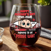 Mommy To Be Please Wait, Baby From The Inside Wine Glass Personalized Gift For Mom HO82 893754