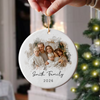 Personalized Family Photo Ceramic Ornament Unique Christmas Gift HA75 919050