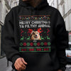 Custom Photo Merry Christmas Ya Filthy Animal Personalized Dark Shirt HO82 894548