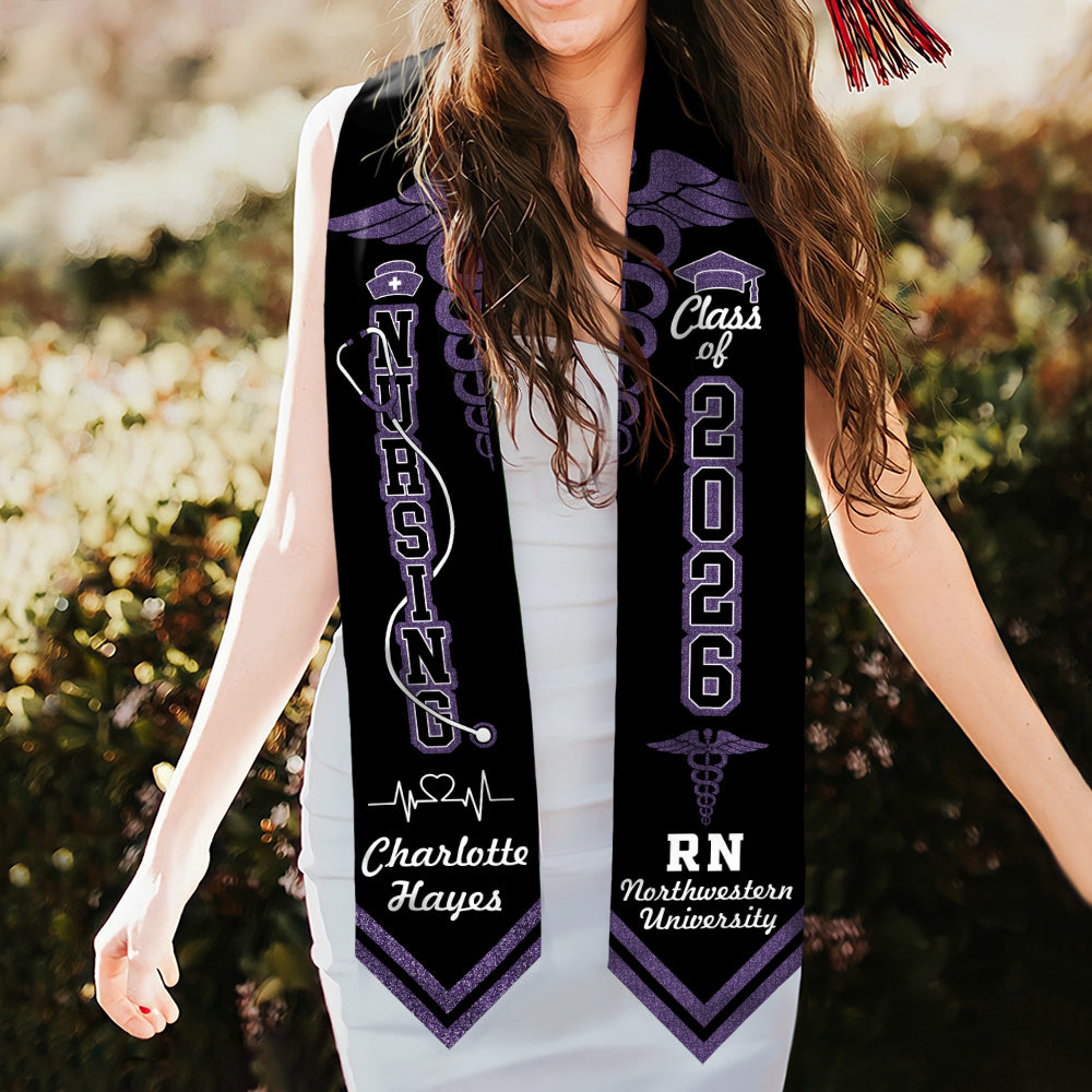 Personalized Nursing Stole Graduate Class Of 2026 HO82 901726