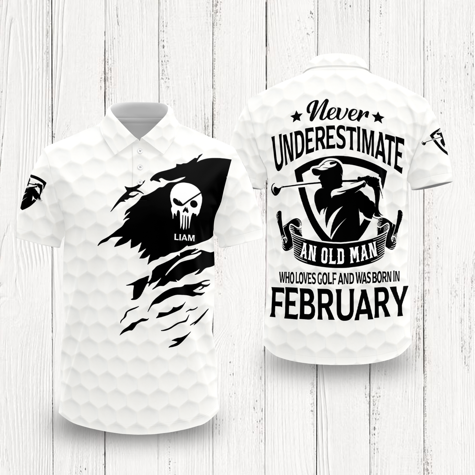 Never Underestimate An Old Man Who Loves Golf Custom Golf Lovers Polo Shirt CH07 899942