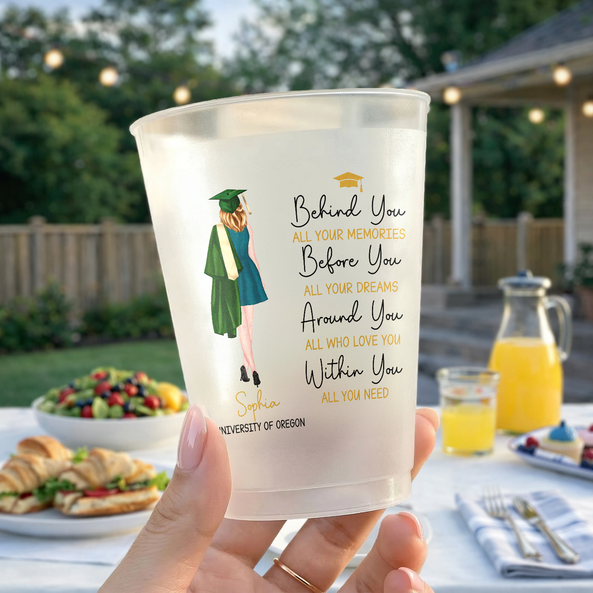 Personalized Behind You All Memories Graduation Cups For Party HO82 902178