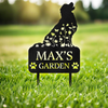 Custom Name Dog Garden Grave Marker - Personalized Pet Memorial Garden Stake HO82 902184